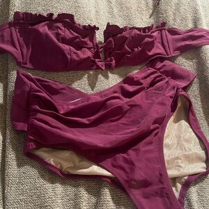 Elegant Purple Women's Intimate Set